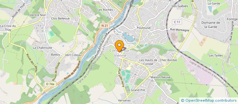 localisation de l'entreprise SCI BARTH  CONDAT-SUR-VIENNE