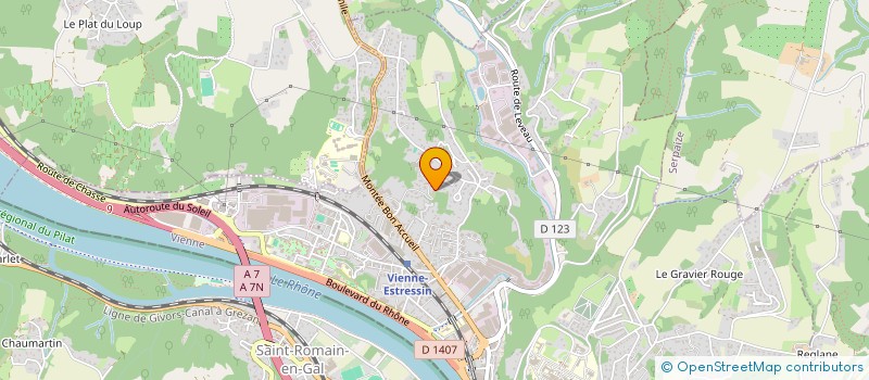 localisation de l'entreprise SCI BARTHE IMMO BERTHELOT  VIENNE