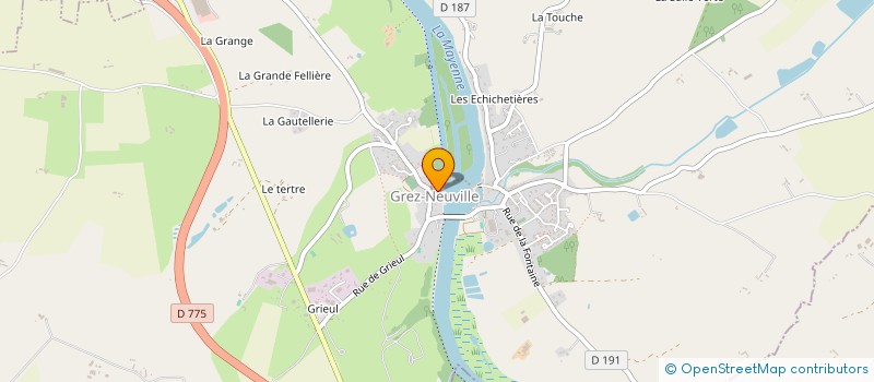 localisation de l'entreprise SCI BARTHELEMY à GREZ-NEUVILLE