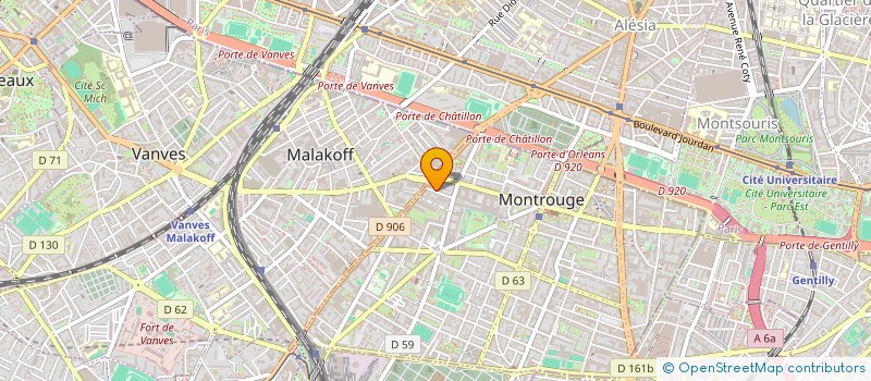 localisation de l'entreprise SCI BARTHELEMY AUDOUY  MONTROUGE