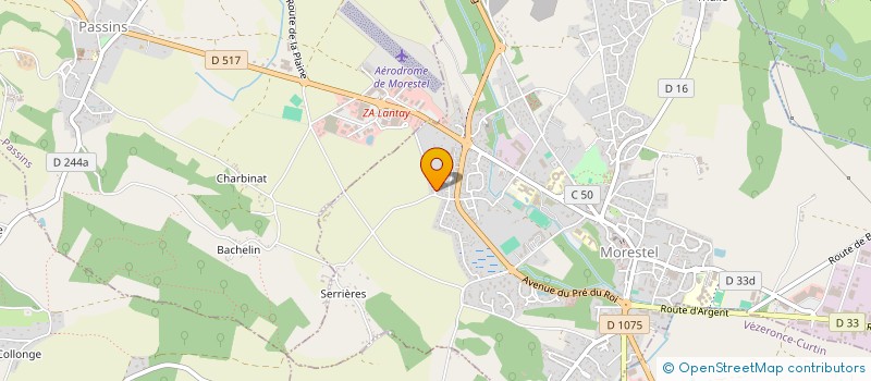 localisation de l'entreprise SCI BARTHELEMY LES ROSIERS  MORESTEL