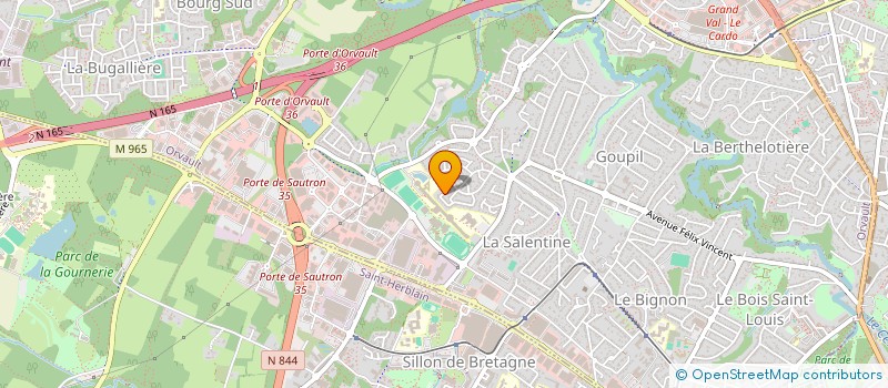 localisation de l'entreprise SCI BARTHOLDI à ORVAULT