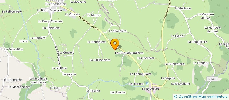 localisation de l'entreprise SCI BARTHORPE  COULOUVRAY-BOISBENATRE