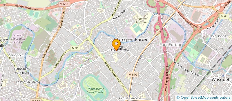 localisation de l'entreprise SCI BARTIER II à MARCQ-EN-BARŒUL