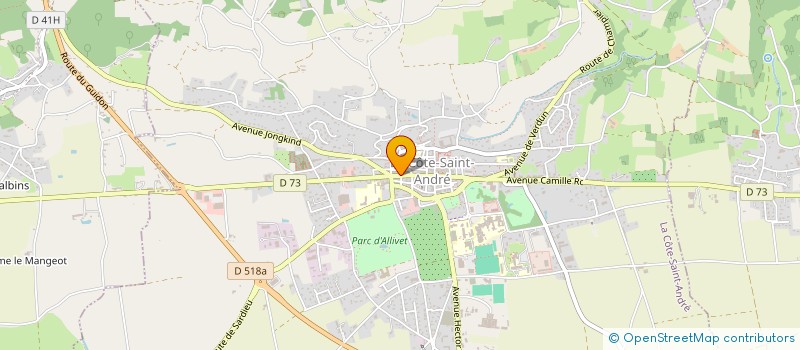 localisation de l'entreprise SCI BARTOCCI  LA COTE-SAINT-ANDRE