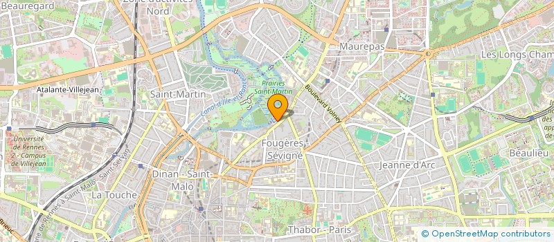 localisation de l'entreprise SCI BARZAUT  RENNES