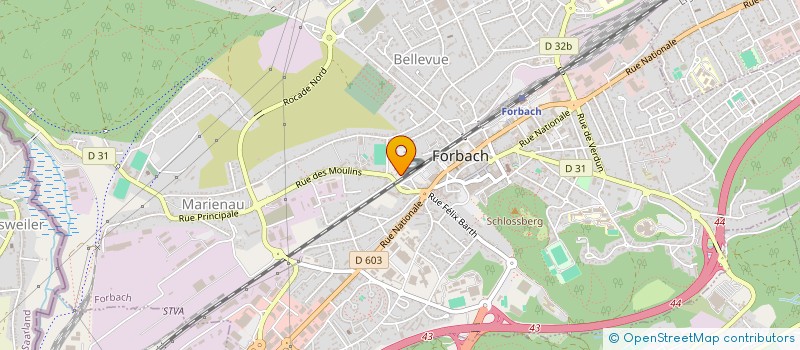 localisation de l'entreprise SCI BAS  FORBACH