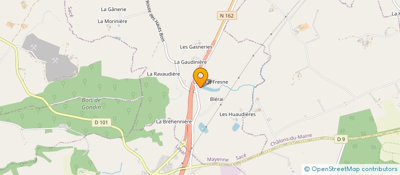 localisation de l'entreprise SCI BAS FRESNE  SACE