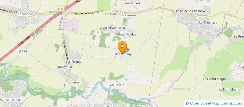 localisation de l'entreprise SCI BAS MOULAY  FRESSINES