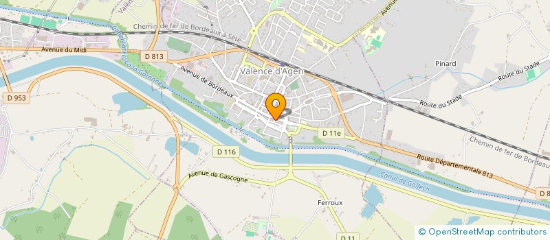 localisation de l'entreprise SCI BAS QUERCY à VALENCE