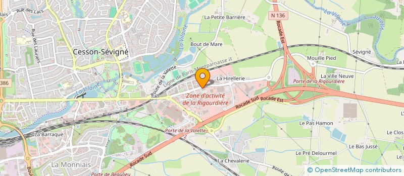 localisation de l'entreprise SCI BAS VILLAGE  CESSON-SEVIGNE