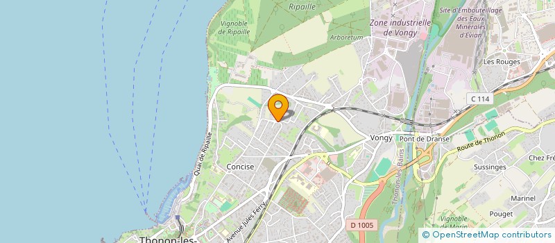localisation de l'entreprise SCI BASCIEZ à THONON-LES-BAINS