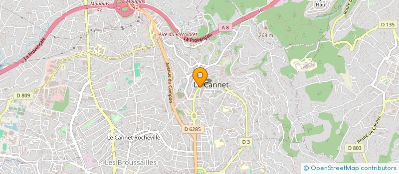 localisation de l'entreprise SCI BASCLE à LE CANNET