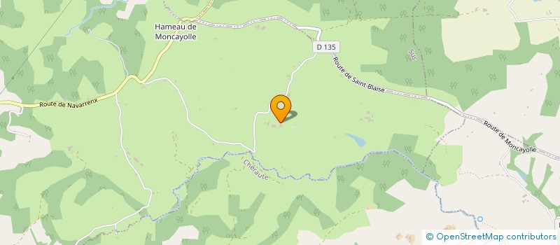 localisation de l'entreprise SCI BASCO BEARNAISE  MONCAYOLLE-LARRORY-MENDIBIEU