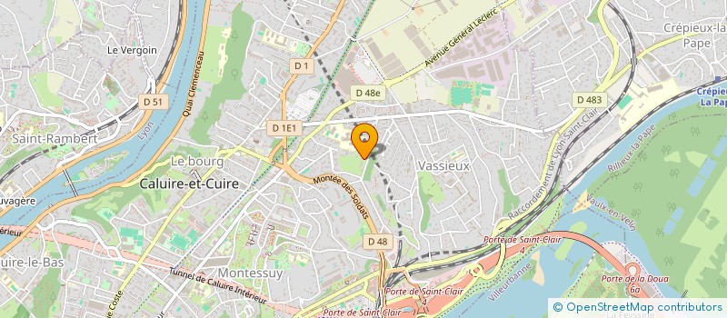 localisation de l'entreprise SCI BASE TROIS à CALUIRE-ET-CUIRE