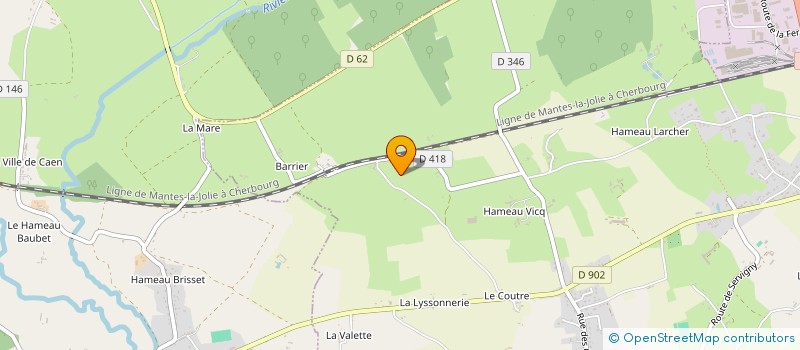 localisation de l'entreprise SCI BASFEUILLE  YVETOT-BOCAGE