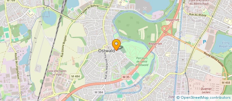 localisation de l'entreprise SCI BASG  OSTWALD