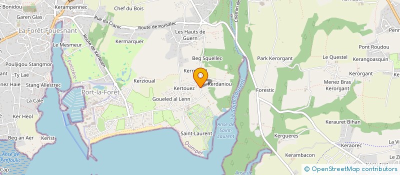 localisation de l'entreprise SCI BASICA  LA FORET-FOUESNANT