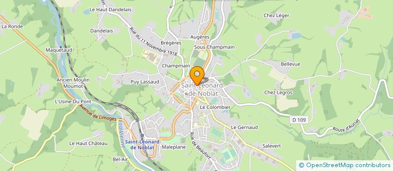 localisation de l'entreprise SCI BASIL à SAINT-LEONARD-DE-NOBLAT