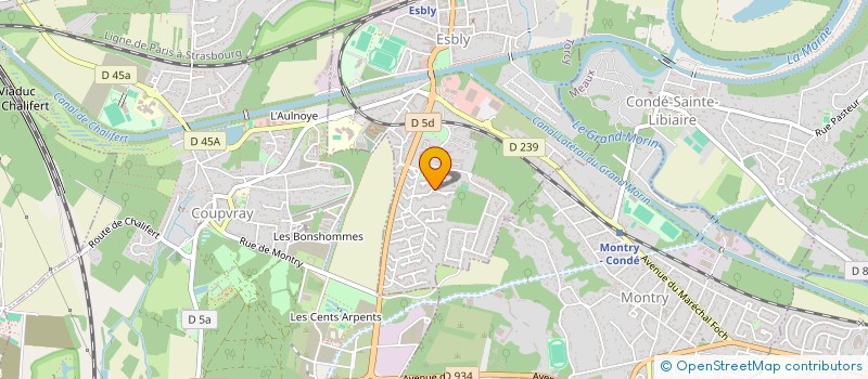 localisation de l'entreprise SCI BASILE à ESBLY