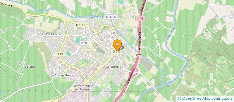 localisation de l'entreprise SCI BASILE  PEZENAS