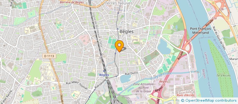 localisation de l'entreprise SCI BASILIC à BEGLES