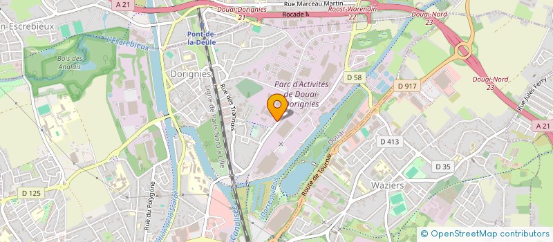 localisation de l'entreprise SCI BASLY 653 à DOUAI