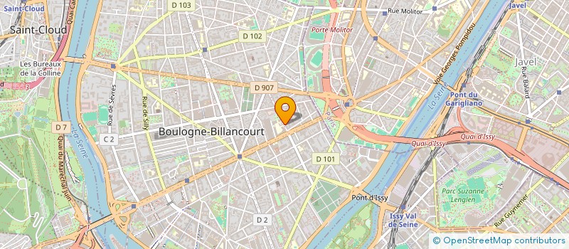 localisation de l'entreprise SCI BASMARANNE à BOULOGNE-BILLANCOURT