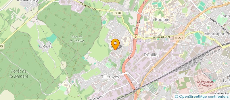 localisation de l'entreprise SCI BASMAT  BESANCON