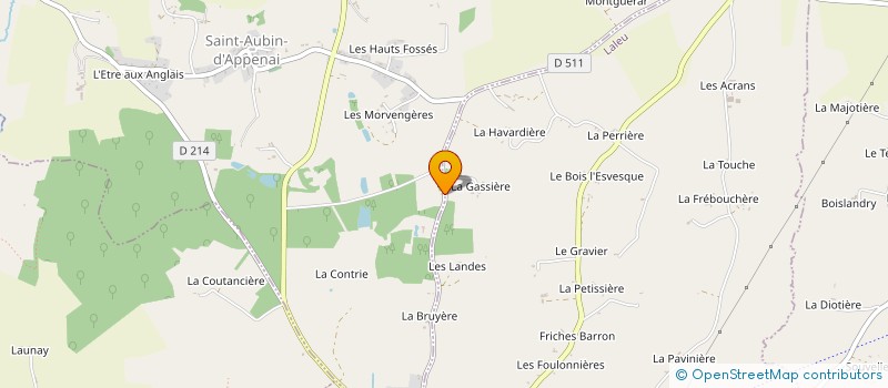 localisation de l'entreprise SCI BASNIER à SAINT AUBIN D'APPENAI