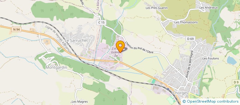 localisation de l'entreprise SCI BASP CHORGES à CHORGES