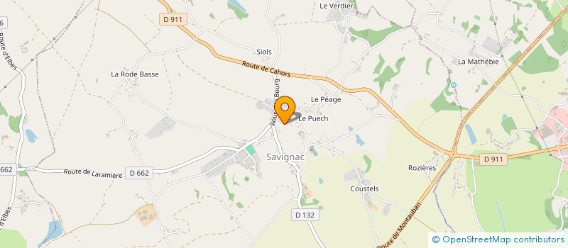 localisation de l'entreprise SCI BASS  SAVIGNAC