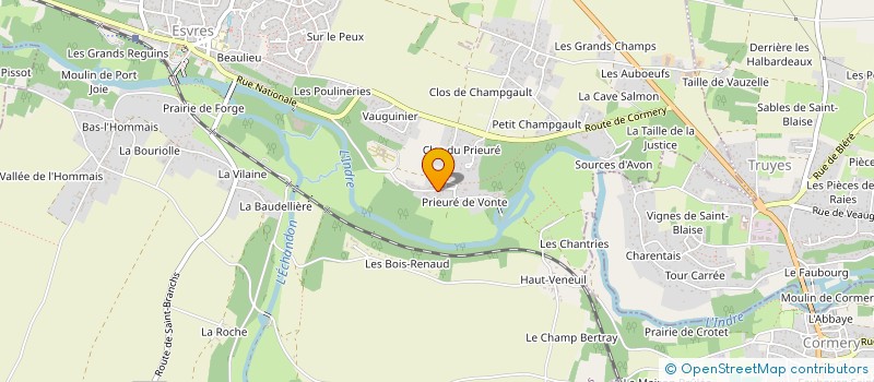 localisation de l'entreprise SCI BASS  ESVRES