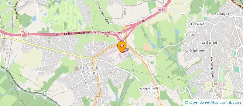 localisation de l'entreprise SCI BASSANO  LA TOUR DE SALVAGNY