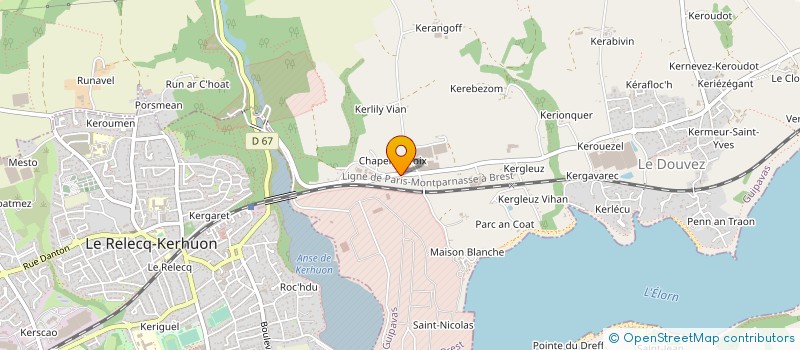 localisation de l'entreprise SCI BASSE BILIEN  GUIPAVAS