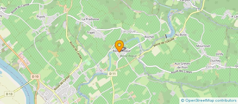 localisation de l'entreprise SCI BASSE COMBE à CADILLAC-SUR-GARONNE