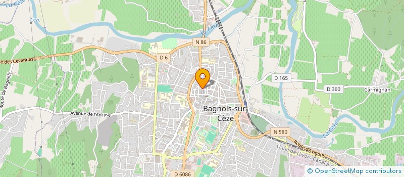 localisation de l'entreprise SCI BASSE-SUAREZ-UN  BAGNOLS-SUR-CEZE