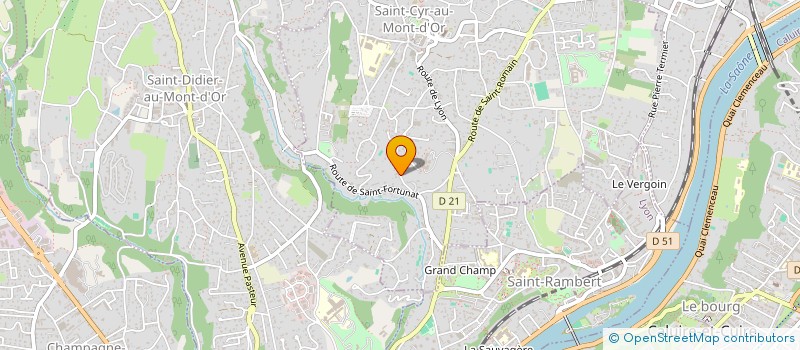 localisation de l'entreprise SCI BASSEDA  SAINT-CYR-AU-MONT-D'OR