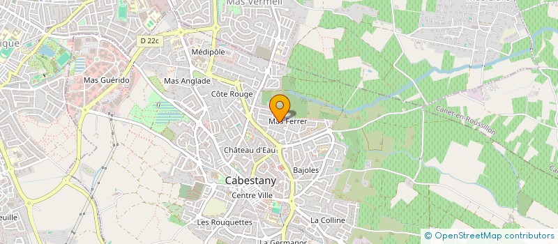 localisation de l'entreprise SCI BASSEDE A.G  CABESTANY