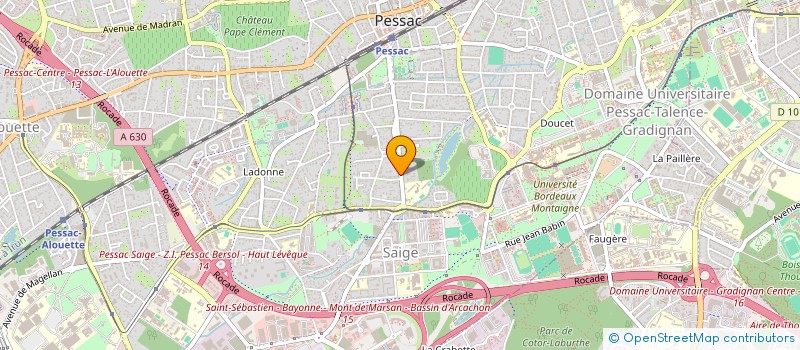 localisation de l'entreprise SCI BASSENS GUERLANDES  PESSAC