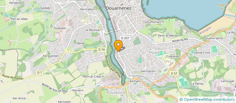 localisation de l'entreprise SCI BASSET  DOUARNENEZ