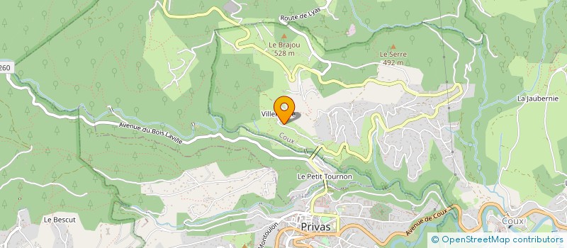 localisation de l'entreprise SCI BASSET  COUX