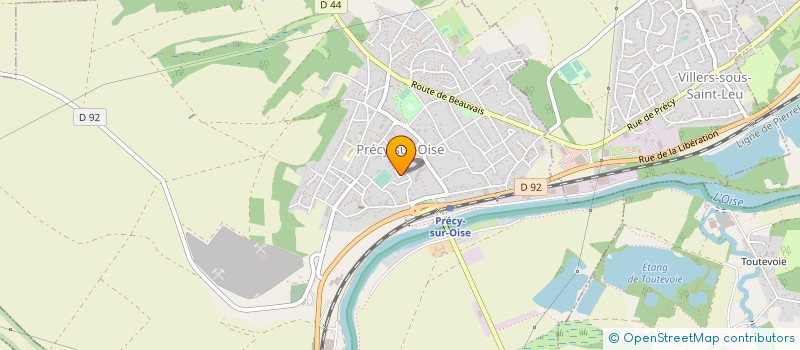 localisation de l'entreprise SCI BASTARAUD  PRECY-SUR-OISE