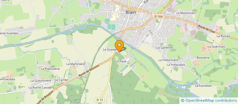 localisation de l'entreprise SCI BASTEAU  BLAIN