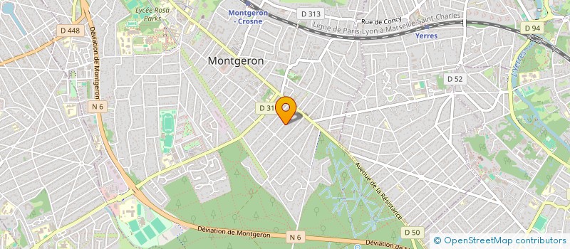 localisation de l'entreprise SCI BASTEPH  MONTGERON