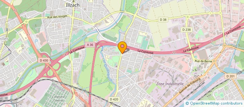 localisation de l'entreprise SCI BASTET  ILLZACH