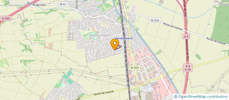 localisation de l'entreprise SCI BASTIAT  VENDENHEIM