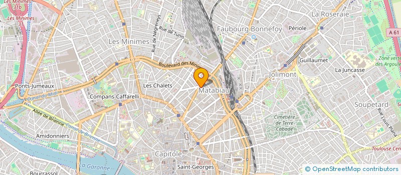 localisation de l'entreprise SCI BASTIDE  TOULOUSE