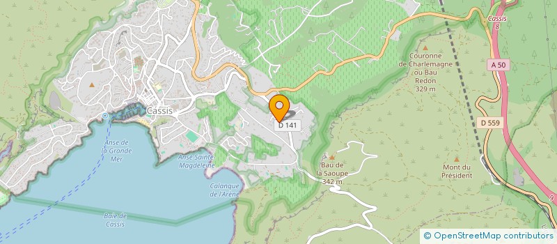 localisation de l'entreprise SCI BASTIDE à CASSIS