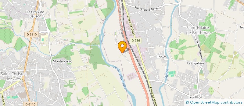 localisation de l'entreprise SCI BASTIDE  SAINT-HILAIRE-DE-BRETHMAS